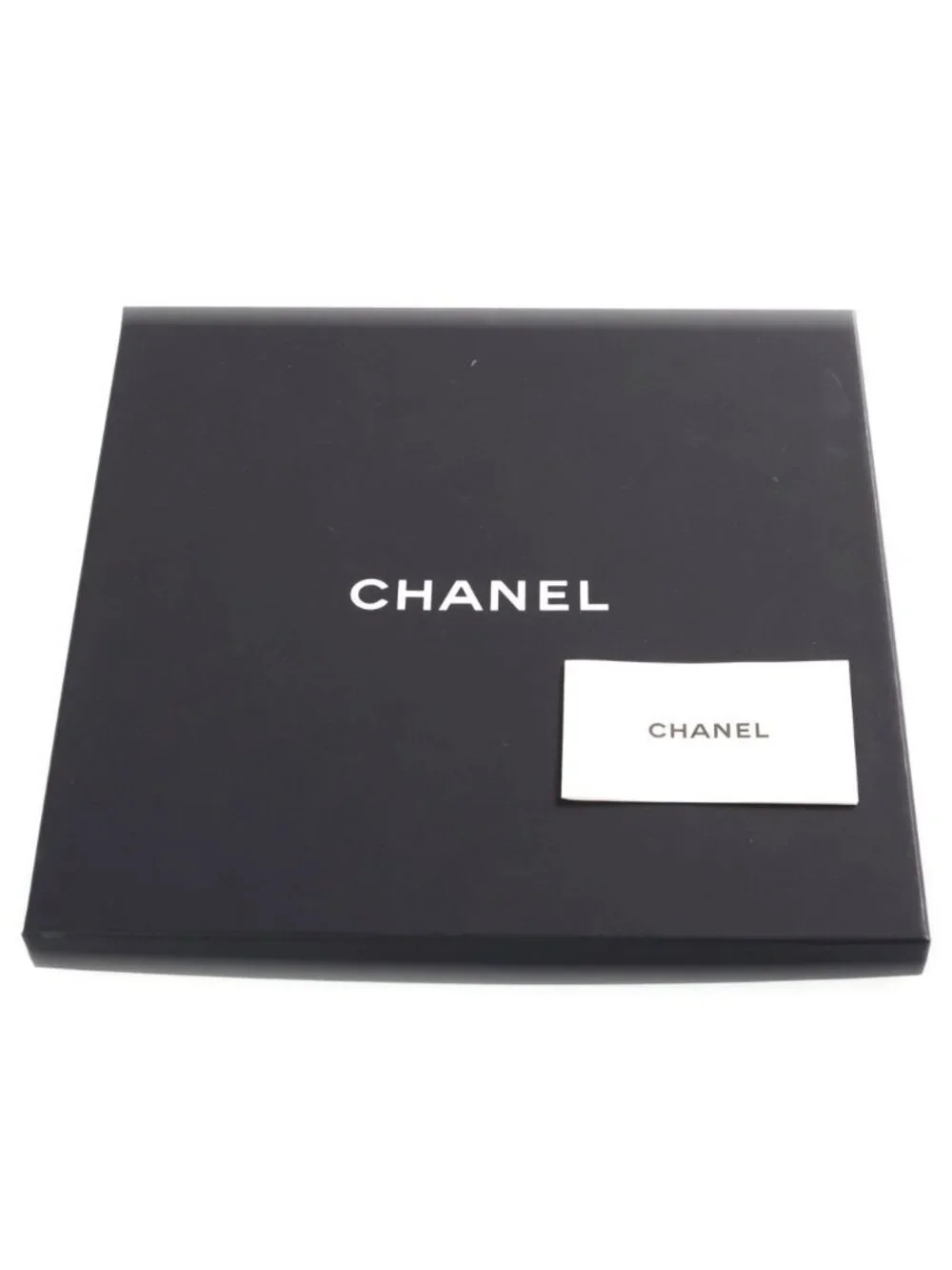 Chanel CC Logo Icon Scarf CC Silk White
